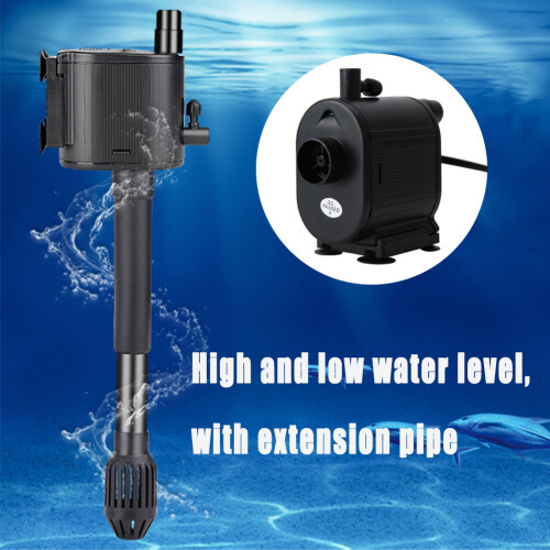 Υποβρύχια αντλία νερού Powerhead, εξαιρετικά αθόρυβη, προσθέτει οξυγόνο, 2