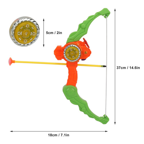 Orange Archery Bow Arrow with Light 40mAh 2xAG3 1