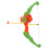 Orange Archery Bow Arrow with Light 40mAh 2xAG3 14