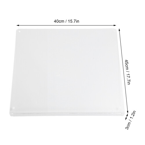 Acrylic Cutting Board 45x40x3 cm Clear Counter Lip 1