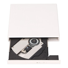 Ultradünne USB-externe DVD/CD-RW-Laufwerk für Laptop & Desktop – Schwarz