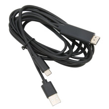 Mobile Phone to TV Mirror Cable USB C to HDMI Converter UC-505, 4K Black