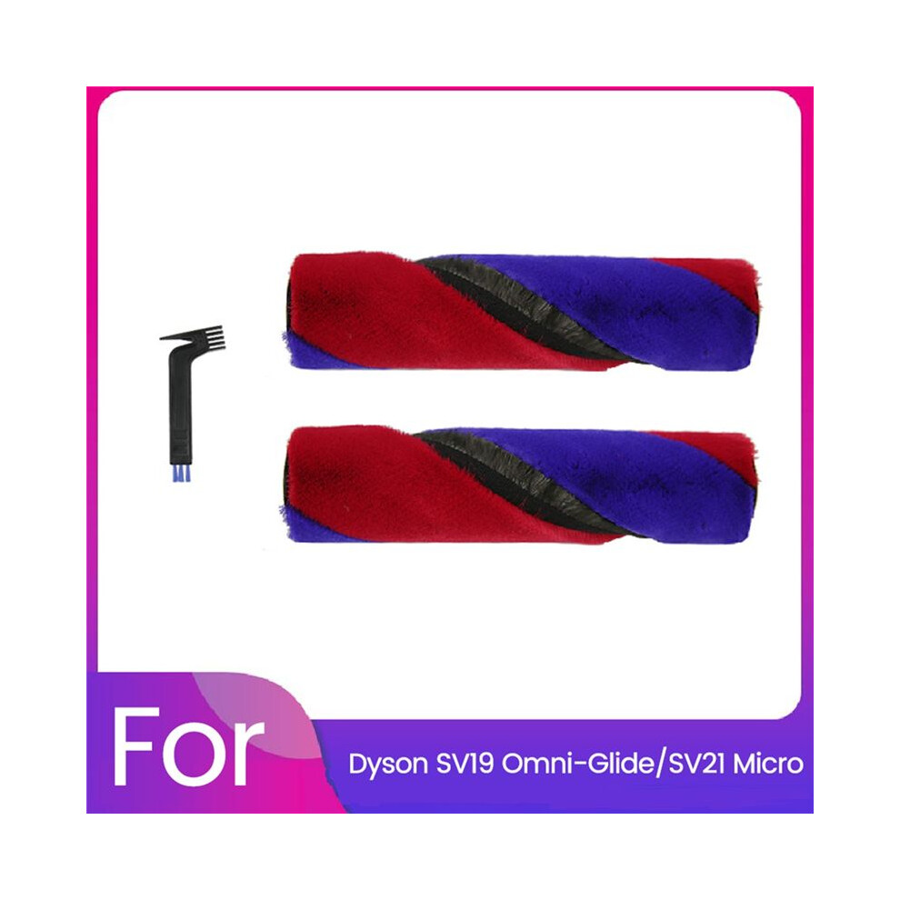 2Pcs Main Brush For Sv19 Omni-Glide/Sv21 Micro Vacuum Replacement Cleaner Roller Brush Soft Velvet Roller Brush 6032474540854
