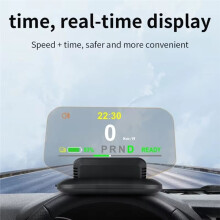 Affichage Tête Haute HUD, Compteur de Vitesse LED, Rappel D'Avertissement de Survitesse de Conduite Numérique Intelligent pour Accessoire de Voiture
