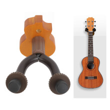 Stylish Dark Wood Wall Mount for Ukulele & Banjo – Multi-Use & Durable