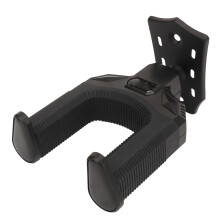 Self-Locking Guitar Wall Mount Hanger for Folk, Electric, Bass, Ukulele Black
