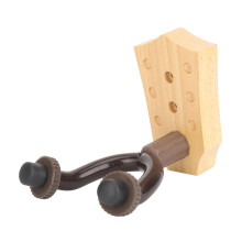 U-shaped Guitar Wall Mount Holder for Acoustic, Electric, Bass, Ukulele, Beech Wood