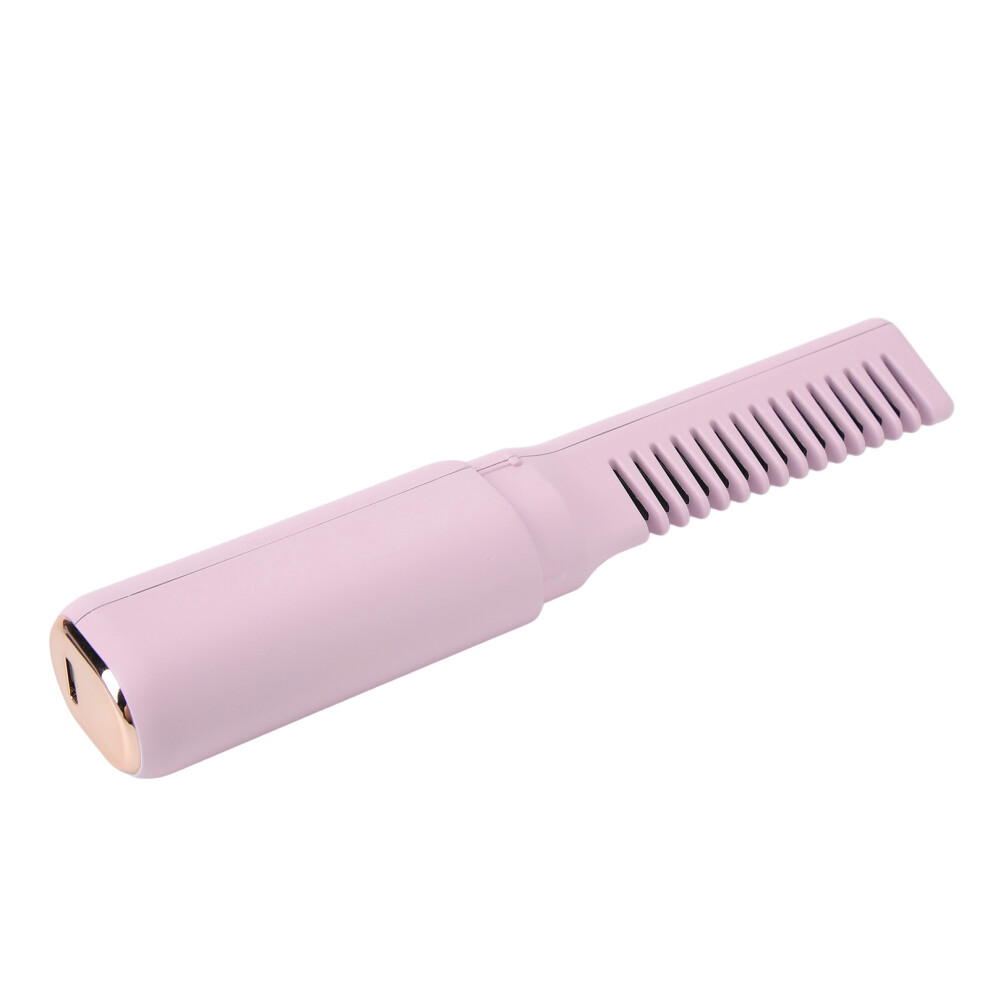 Purple Rechargeable Mini Hair Straightener 2000Mah, 3 Temp, Cordless,