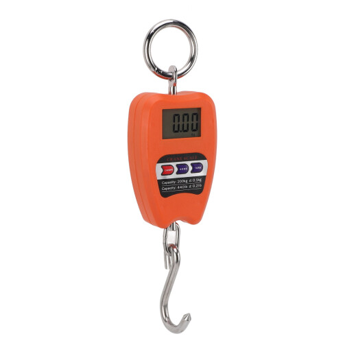 Tragbares digitales Hängewaage 200 kg, ABS Orange