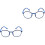 2Pièces Lunettes Anti- Enfant Flexible 3