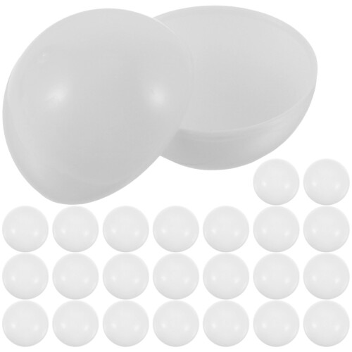 75Pièces Boules De Jeu Pour Soirée Blanches En PVC Durable 1
