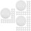 75Pièces Boules De Jeu Pour Soirée Blanches En PVC Durable 7