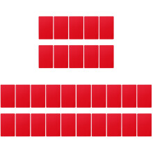 150Pièces Cartes Visite Rouges Pour Gravure DIY Et Portable