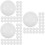 75Pièces Boules De Jeu Pour Soirée Blanches En PVC Durable 8