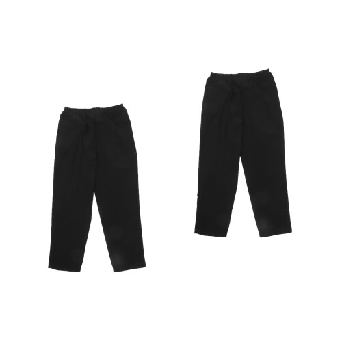 2Pièces Pantalon Cuisine Noir Robuste Respirant 2