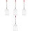 4Pièces Râteau Acier Inoxydable, Manche Confortable, Pour Sol 4