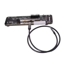 UT3G V1.6 per Scheda Grafica Esterna per Notebook NUC ITX, Adattatore USB 4.0 Esterno A PCIe X16 EGPU, Dock GPU per 4