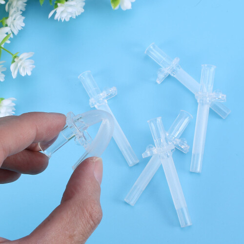 6Pièces Embouts De En Silicone Blancs Pour Bouteille 2