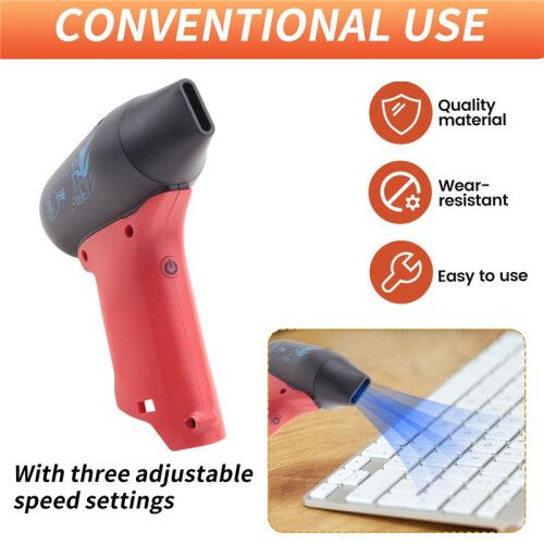 Portable Jet Violent Fan Powered Tool for  18V Lithium Battery with Adjustable Speeds for Blower 1