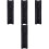 4Pièces Support Verres À Vin Compact Acier Noir Usage 4