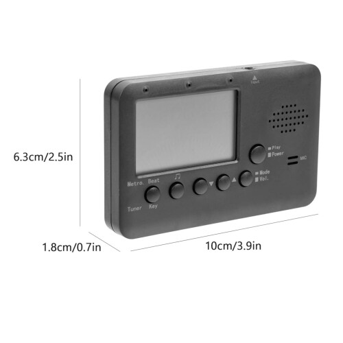 Wind Instrument Tuner 750mAh ABS 2xAAA 30-280 BPM 1