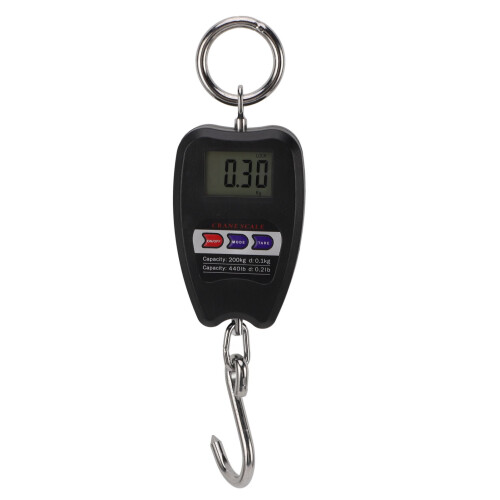 Portable Electronic Scale 200kg Black ABS 1