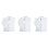3Pcs White Long Sleeve Breathable Wearproof Coats 9