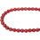 Carnelian Beads Round 8mm Red Natural Strand 1