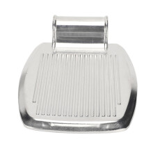 Ergonomisches Design, robuste Aluminiumlegierung, universelle Rollstuhl-Fußstütze mit rutschfester Fußauflage