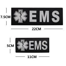 Patches EMS rouge/noir L227,5 cm, S115 cm 25 g/15 g