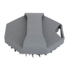 Silicone Shower Scrubber Polygonal Handheld Body Brush for Cleansing & Exfoliating