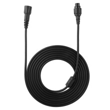 Stroomkabel voor LED-verlichting, verlengsnoer met X-connector, 18AWG dikke geleiders voor duurzame prestaties, weerbestendige en stabiele verbinding.