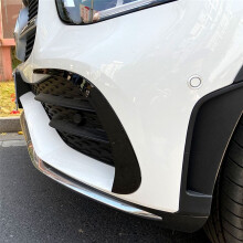 Auto-FrontstoßStangenspoiler, LüFtungsauslass, ABS-Zierverkleidung für   GLC X253 GLC260 GLC300 2020 2021 (Schwarz)