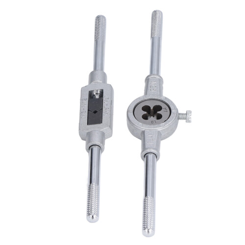 12Pcs Drill Tap Die Wrench Set M3-M12 Manual Thread Tapping Tool Kit 2