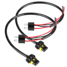 2pcs H4 to 9006 Headlight Fog Light Wiring Harness Adapter, 40cm