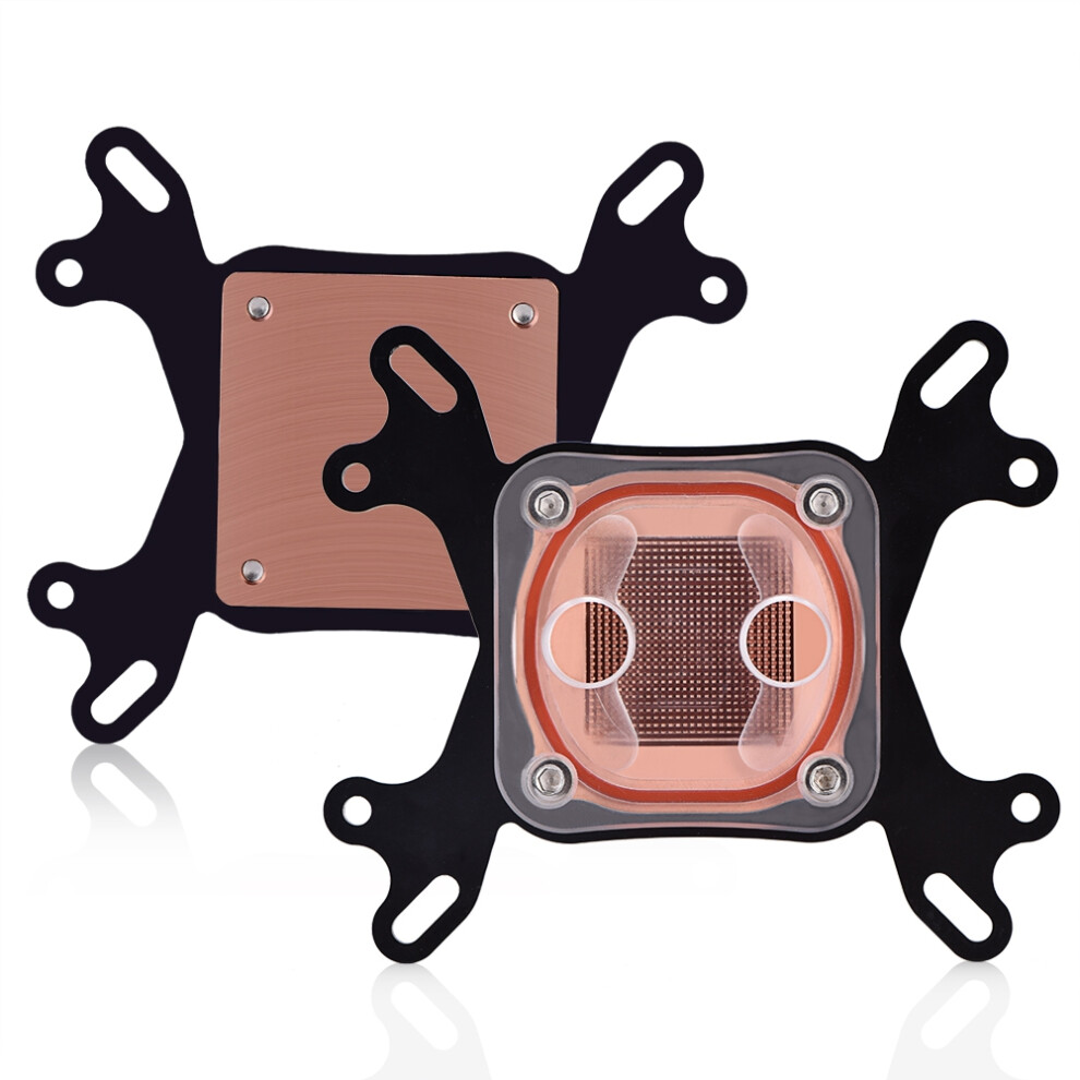 Transparent Plexiglass Cpu Cooler Block Red 7340572999054