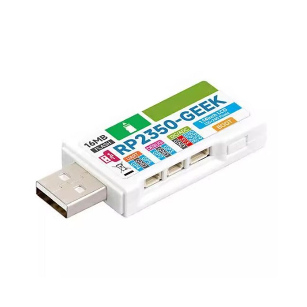 Rp2350 Geek Rp2350a Chip 1.14Inch Lcd 240X135 Resolution 65K Color Swd/Uart/I2c For Openocd/Cmsis-Dap 6032301997653