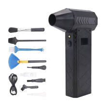 Turbo Jet Fan,130000 RPM Air Blower Handheld Electric Brushless Motor Violent Blower 3 Wind Speed Industrial,A