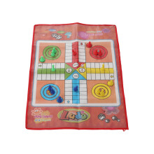 Portable Plastic Flying Chess Game Set with Roll-Up Non Woven Board