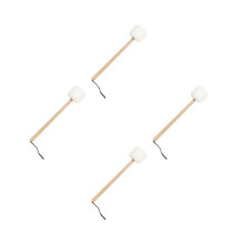 4Pcs Soft Fleece Beech Wood Mallets for Singing Bowl Sound Therapy