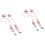 2Ensembles Ensemble Couverts Bébé Silicone Rose Ventouse Anti-Chute 5