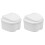 2Pièces Boîte Pour Dentier Portable Blanche, PP De Qualité 2