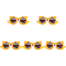 5Pièces Lunettes Enfants Jaunes Pièce+ac Stylées Et Légères