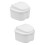 2Pièces Boîte Pour Dentier Portable Blanche, PP De Qualité 6