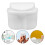 2Pièces Boîte Pour Dentier Portable Blanche, PP De Qualité 8