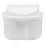 2Pièces Boîte Pour Dentier Portable Blanche, PP De Qualité 9
