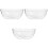 3Pièces Bol Transparent Réutilisable Décoratif Cuisine 4