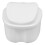 2Pièces Boîte Pour Dentier Portable Blanche, PP De Qualité 10