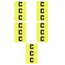 15Pièces Brassards Jaunes Nylon Portables