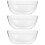 3Pièces Bol Transparent Réutilisable Décoratif Cuisine 9